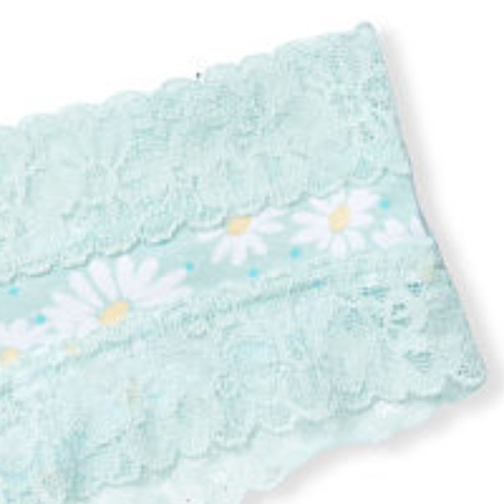 VS Cheeky Aqua Daisy Dot Lace NWT Victoria’s Secret NWT - Picture 12 of 15